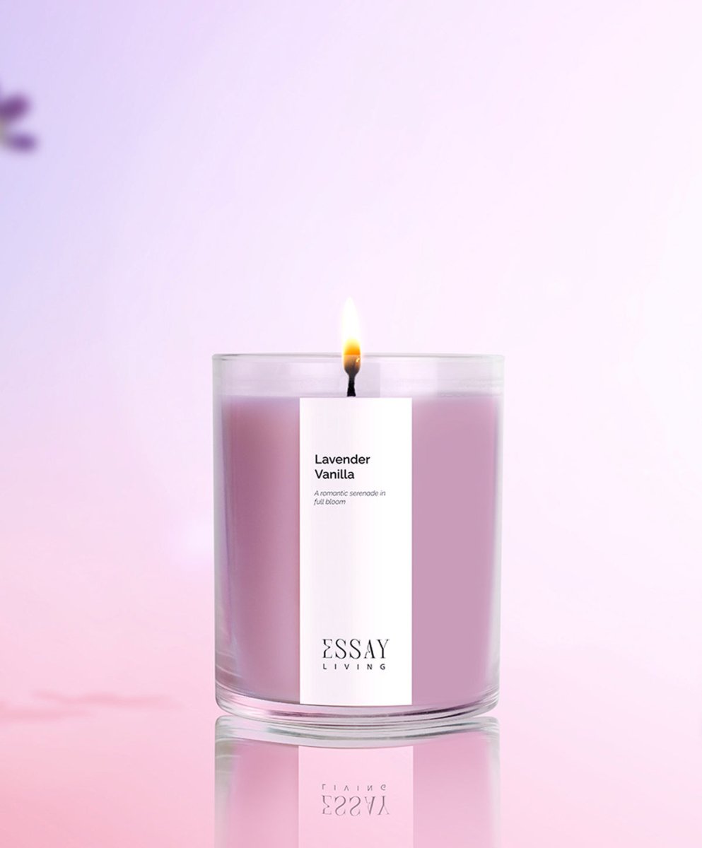 perfume candles - Lavender + Vanilla